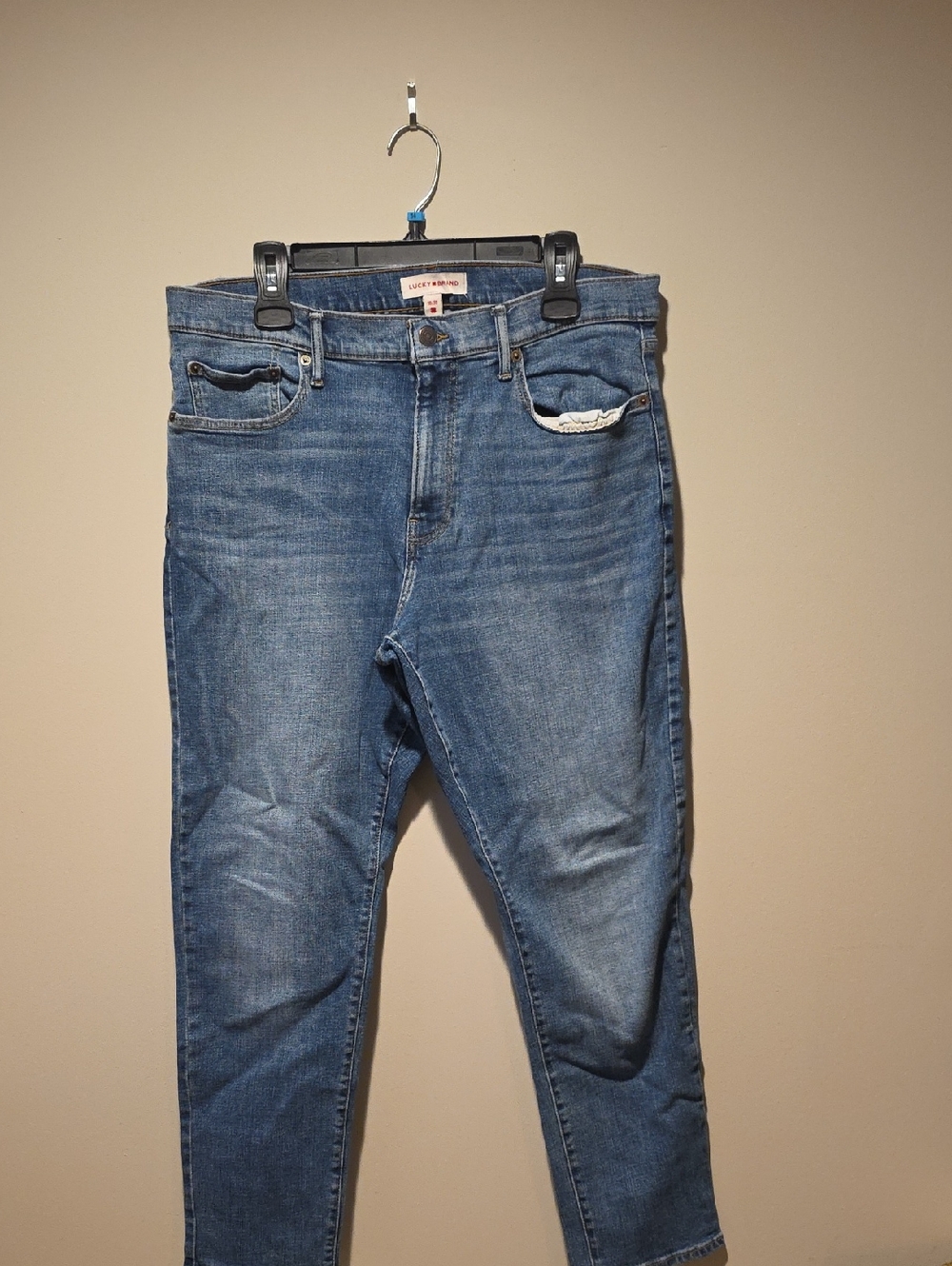 Lucky Brand Men's Medium Blue Skinny Jeans